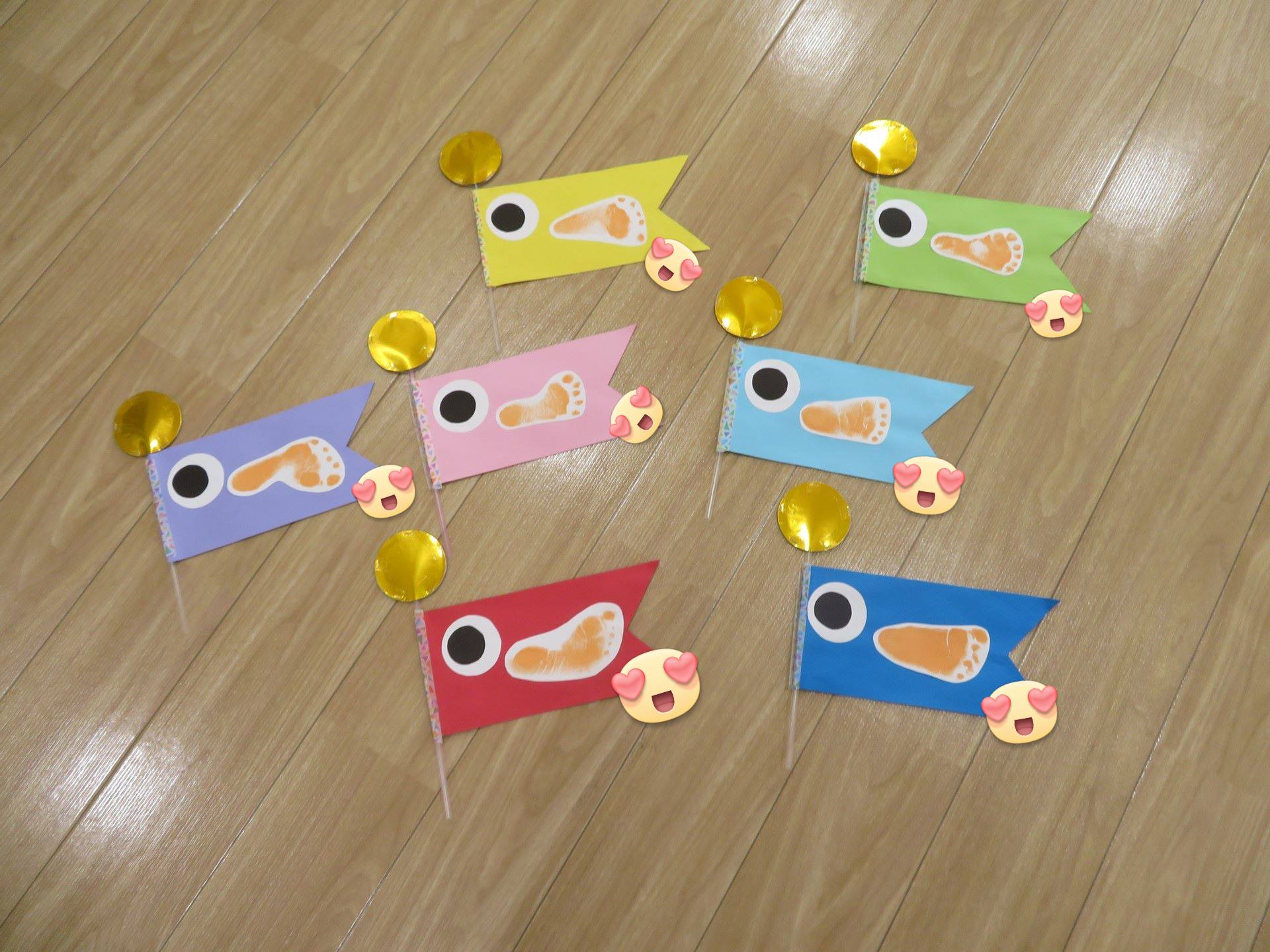 こいのぼり制作 初めてのクレヨン ブログ サンフラワー